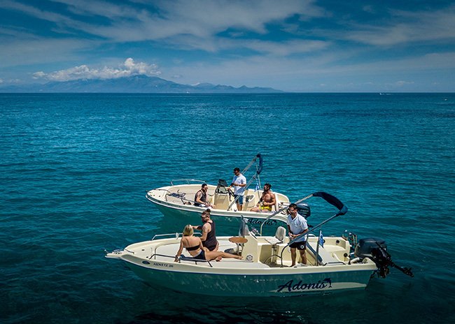 adonis luxury speedboat zakynthos