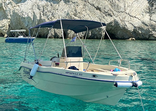 Afrodite luxury speedboat zakynthos