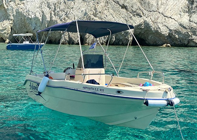 Afrodite luxury speedboat zakynthos